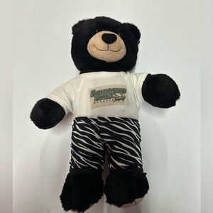 Build-A-Bear Black and White Zebra Shorts Plush